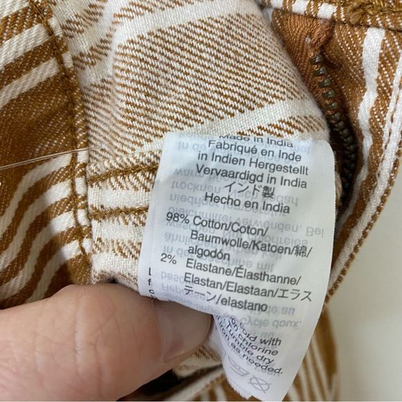 Madewell Emmett Striped Wide Leg Cropped Pants Size 23 - Picture 12 of 14